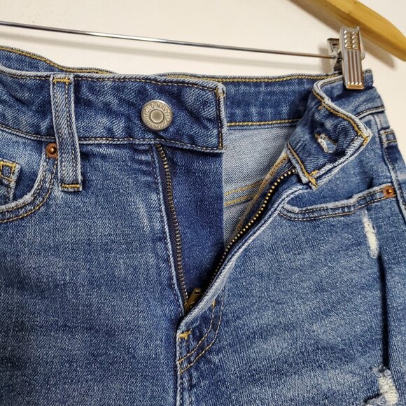 Denim Shorts Bundle 2 Piece Womens Size 2 Universal Thread & Old Navy Frayed Hem - Picture 8 of 9